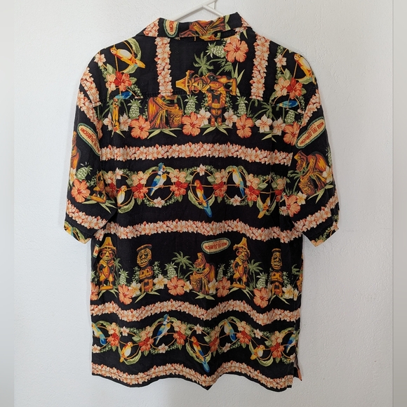 Tommy Bahama Disney Parks Enchanted Tiki Room Silk Shirt Size Large Pre Owned - Picture 7 of 9